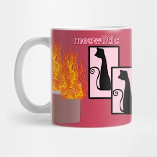 meowlitic t shirt Mug